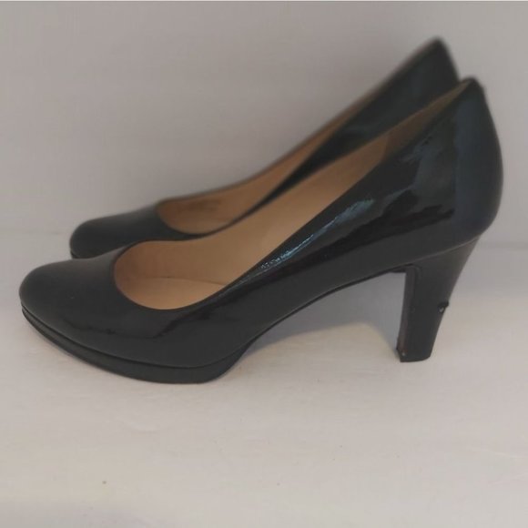 COLE HAAN | Nike Air Women's Patent Leather Heels Pumps Black 8.5 - Picture 3 of 9